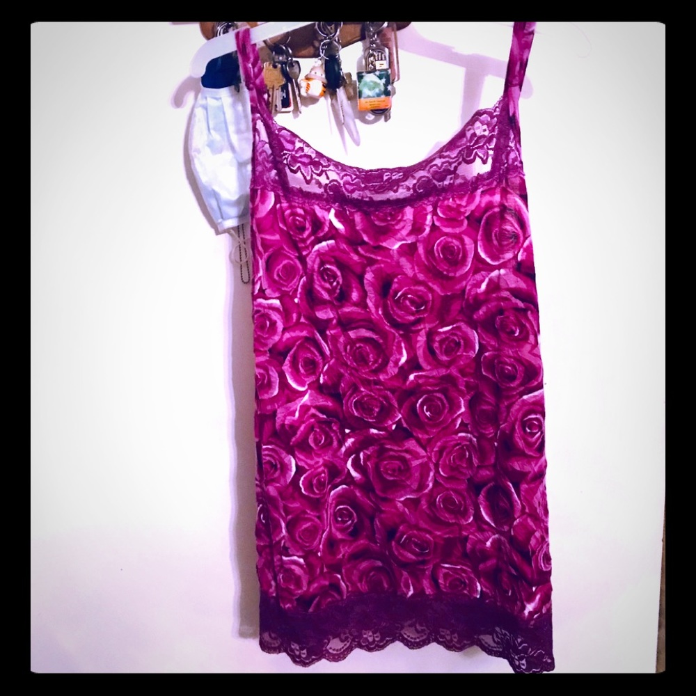HOST PICK! Maurice’s Plum Rosebuds Lingerie - Picture 1 of 8